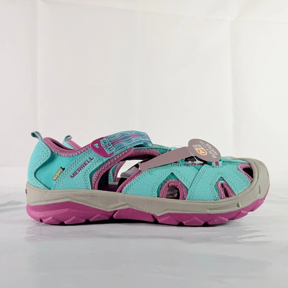 Merrell Hydro Girls Size 7‎ M Turquoise Purple Water Sport Sandals New in Box
